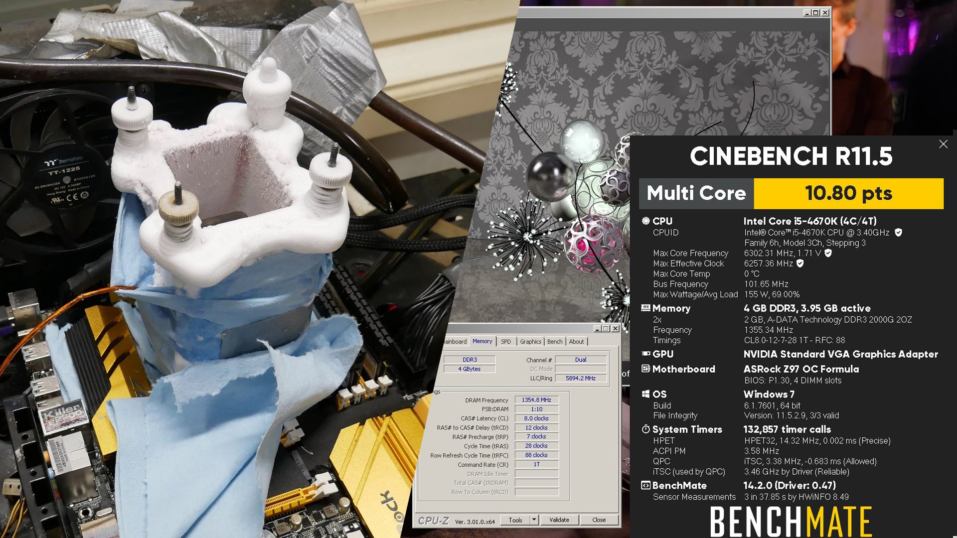Luumi разогнал Intel Core i5-4670K до 6,3 ГГц и установил рекорд Cinebench R11.5