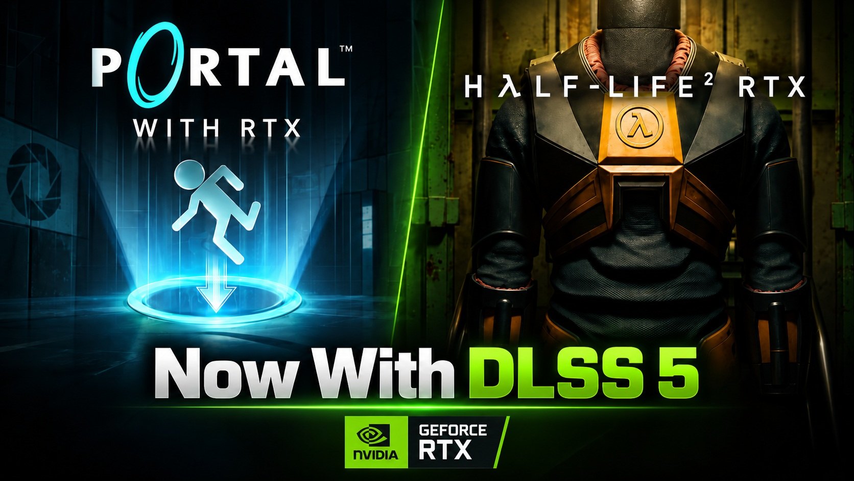 Portal with RTX и демоверсия Half-Life 2 RTX получили поддержку DLSS 5