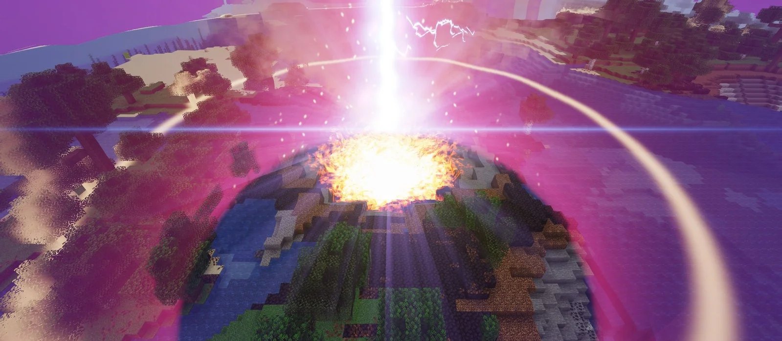 Для Rust-клона Minecraft вышел мод Orbital Laser 0.3.0 с чёрной дырой
